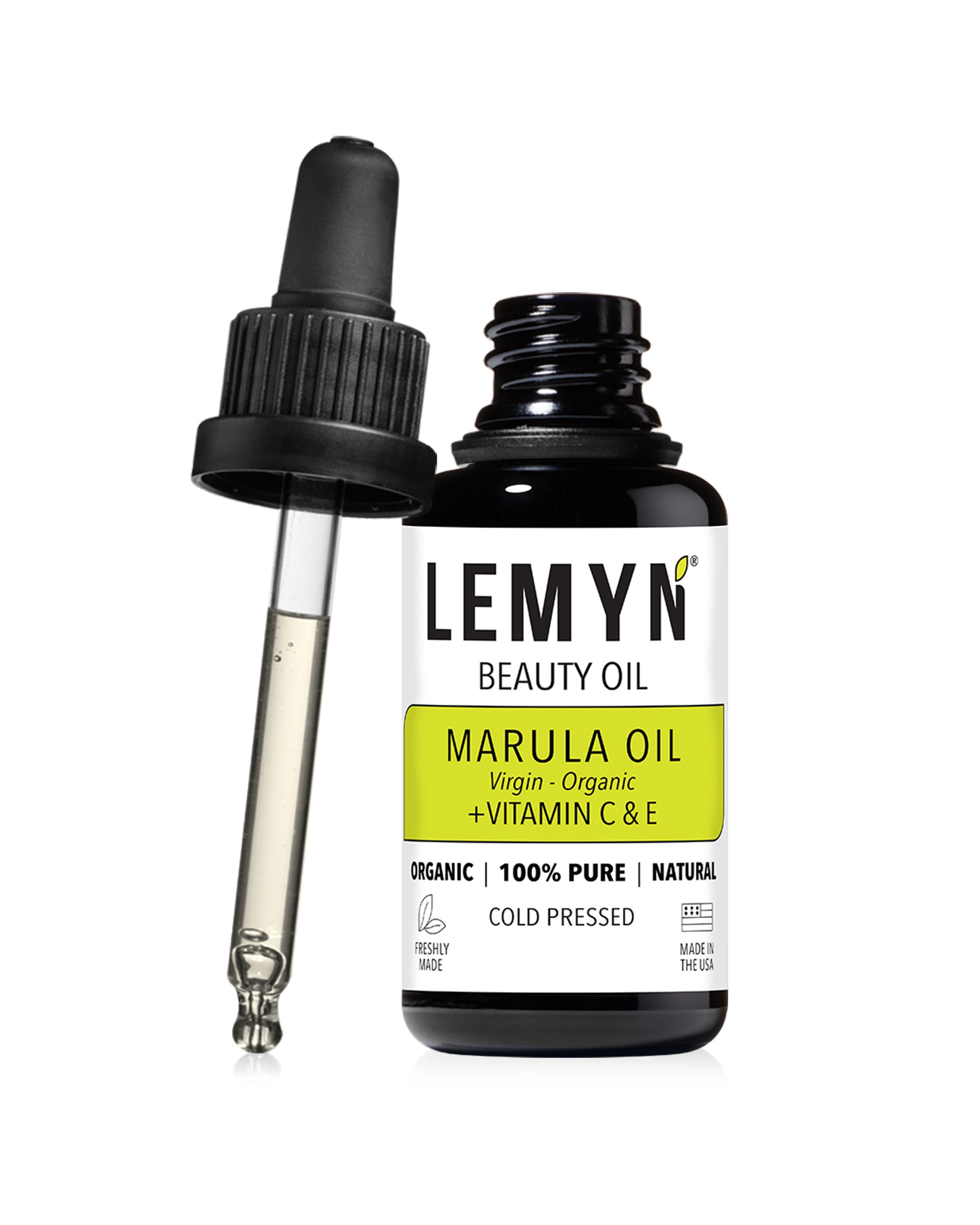 Marula  Vitamin C Face Oil | Freshly Made | Vitamin C THD Supercharged | Organic