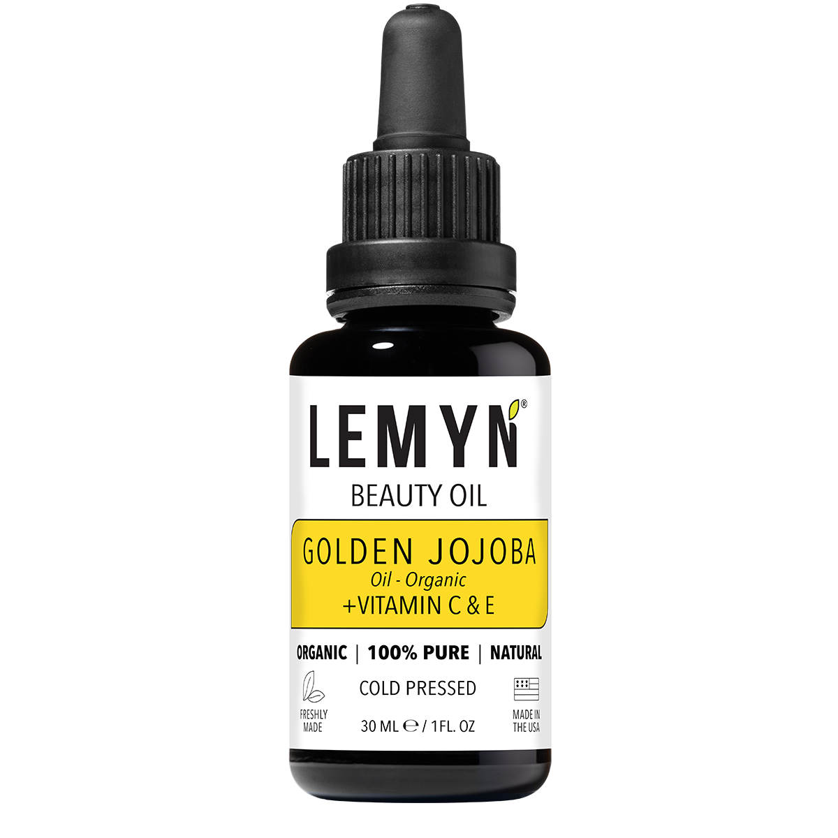 Golden Jojoba Vitamin C Face Oil | Freshly Made | Vitamin C THD Supercharged | Organic