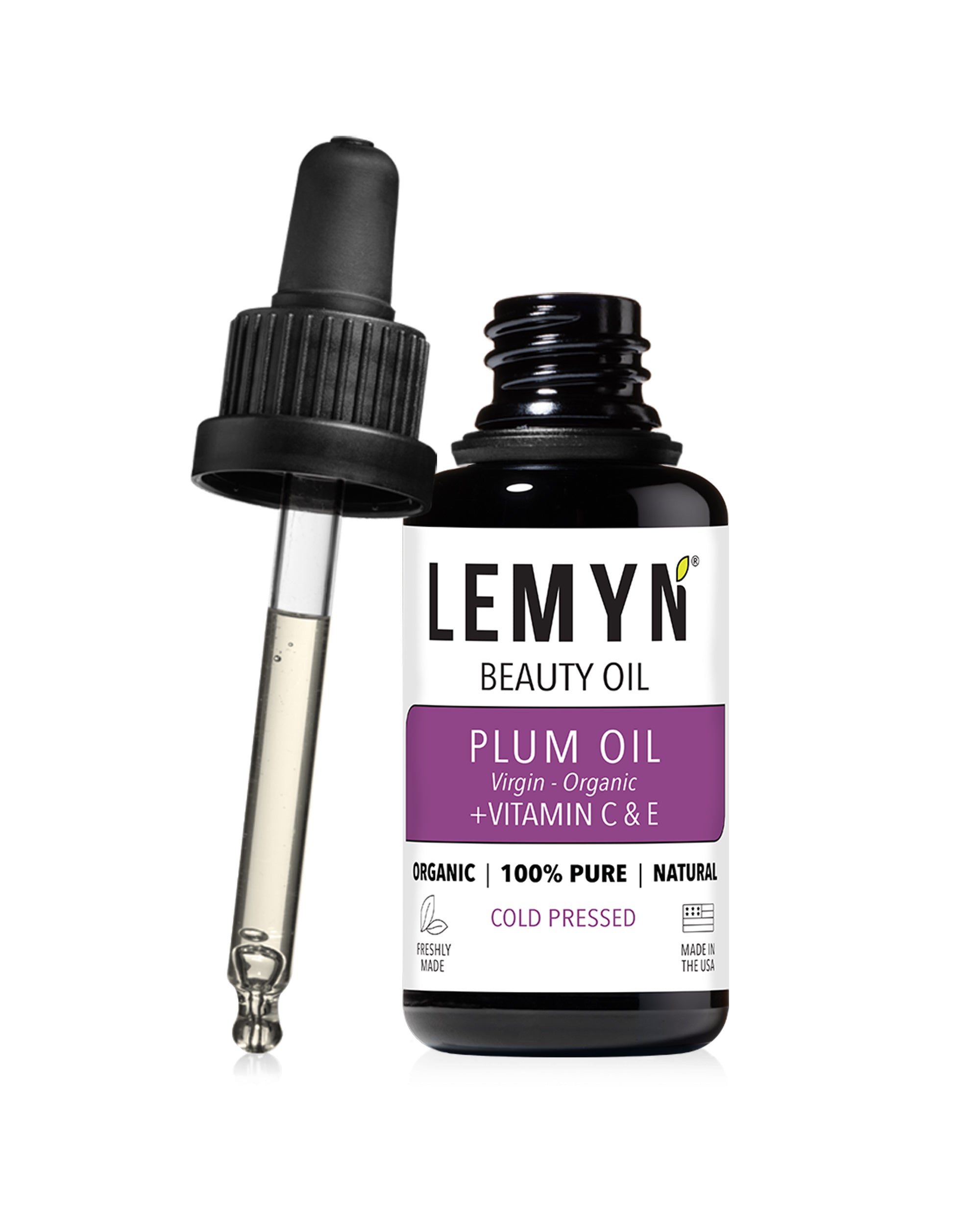 Plum Face Oil | Vitamin C &amp; E Supercharged | Freshly Made | Organic
